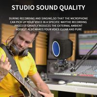 Écran de microphone de studio professionnel PF8 Filtre acoustique Microphone d'enregistrement de bureau Réduction du bruit de l'écran du vent
