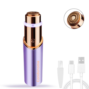 Conduroma Tondeuse Électrique Sourcils et Rasoir Visage 2 en 1 pour Femme Épilation avec Lumière LED - Product Image 2