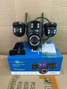 Kamera CCTV Keamanan Luar Ruangan XMEYE dengan Lampu Flash Merah Biru, 3 Lensa, WIFI, Alarm Sirine, Aplikasi ICSEE, PTZ - Product Image 2