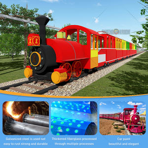 นั่งรถไฟไฟฟ้าเหล็กขนาดใหญ่สำหรับสวนสนุกและห้างสรรพสินค้าใช้ความจุสูงได้รับการรับรองมาตรฐาน ISO - Product Image 4