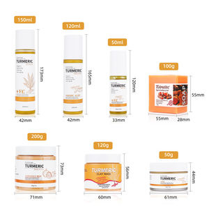 Kurkuma Huidverzorgingsset Kurkuma Whitening Zeep Masker Crème <span class=keywords><strong>Serum</strong></span> Body Scrub Lotion Anti Acne Dark Spot Whitening Huidverzorgingskits - Product Image 5