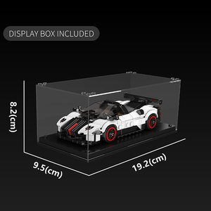 Stampo re 27093 Zonda Cinque + vetrina Minicar assemblare mattoncini ragazzi giocattoli MOC scatola da esposizione regalo blocchi da costruzione per bambini - Product Image 5