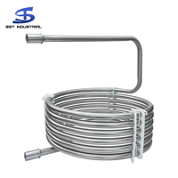 Ressort de compression en spirale de fil plat cylindrique en acier inoxydable 304 de haute qualité, serpentin d'échangeur de chaleur