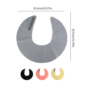 <span class=keywords><strong>Collar</strong></span> de peluquero profesional chal de cuello impermeable salón de peluquería chal de silicona teñido envoltura de cabello antifragmento almohadilla de hombro - Product Image 5