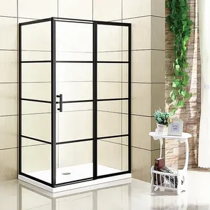 Bathroom Glass Door Design Custom Black Aluminum Bathroom Tempered Glass Bath Pivot Hinge Shower Enclosures Door Shower Rooms