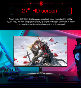 Rộng xoay màn hình 27 inch chơi game màn hình cong 144Hz 165Hz Màn hình LCD màn hình 1K <span class=keywords><strong>PC</strong></span> màn hình với RGB đèn nền - Product Image 4