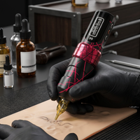 Machine à tatouer permanente sans fil, stylo rotatif sans fil, course de 4,0 mm, 11000 tr/min, moteur sans noyau, double batterie 2000 mAh, RCA