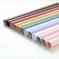 Papier Glassine Imperméable Double Face à Motifs Floraux Ouya, 100% Pulpe de Bois Dur, Compatible Impression Numérique, Papier d'Emballage pour Bouquet 55x53cm