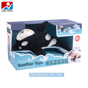 Jouet apaisant pour bébé, peluche en forme <span class=keywords><strong>de</strong></span> baleine, lumières et chansons apaisantes pour le sommeil - Product Image 6