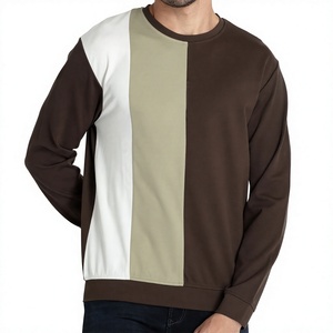 Sweat-shirt personnalisé avec logo en tissu, style streetwear pour hommes, coupe ajustée, sweat-shirt basique en coton mélangé, léger et respirant - Product Image 1