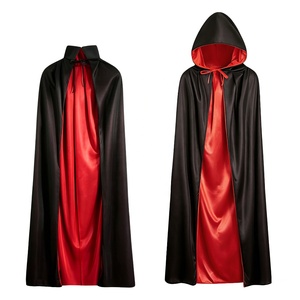 Cape <span class=keywords><strong>de</strong></span> cosplay vampire en satin double face à col montant pour hommes et <span class=keywords><strong>femmes</strong></span>, idéale pour les fêtes et événements (vente en gros) - Product Image 2