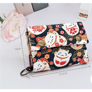 Monedero Ecológico con Llavero y Tarjetero, Estampado Triple, <span class=keywords><strong>de</strong></span> Lona, con Cierre, para Hombre y Mujer, Diseño Personalizado - Product Image 5