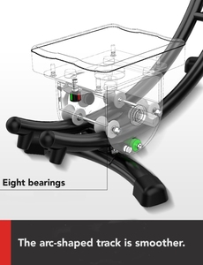 Nhà Phòng tập thể dục tập thể dục trong nhà Thiết bị tập thể dục Câu lạc bộ AB Coaster bụng Crunch máy con lăn cho phòng tập thể dục - Product Image 5