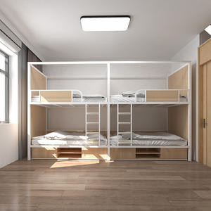 Lit <span class=keywords><strong>superposé</strong></span> inférieur supérieur lits de dortoir appartement armoires de rangement armoires pour chambre hôtel école projets d'appel d'offres à deux étages - Product Image 1