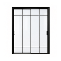 Porte coulissante en aluminium sur mesure, étanche, pour séparation de cuisine, anti-graisse, facile à nettoyer