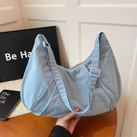 Sac fourre-tout personnalisé avec logo, écologique, couleur unie, léger, en nylon, avec fermeture éclair, design plissé, réutilisable