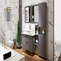 Meuble-lavabo mural DAIYA avec vasque simple pour salle de bain