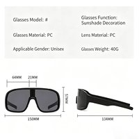 Lunettes de cyclisme Angbow, nouveau modèle, monture intégrale, verres PC, anti-sable, lunettes de soleil pour la montagne/le ski