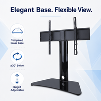 Support de table universel moderne en métal DS301 / Support TV pour écran plat de 32 à 65 pouces Vesa 600x400