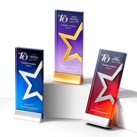 Trophée en métal et cristal personnalisé, récompense pour employé de l'année, réunion annuelle, commémoratif, haut de gamme, créatif, poli