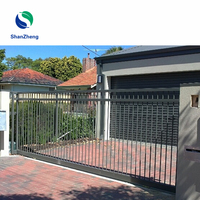 Porte coulissante en aluminium pour jardin, clôture de jardin à bascule automatique, contrôle électrique standard et personnalisé disponible