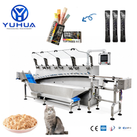 Machine de tri et d'emballage automatique de sachets et de bandes de friandises pour chats de haute qualité YH