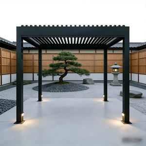 Pergola Bioclimatica Autoportante in Lega di Alluminio con Motore Elettrico, Impermeabile, Antivento, Parasole, Colore Personalizzabile, Design Moderno - Product Image 4