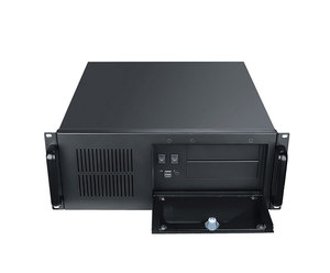 Đen 1.0mm SGCC 19 inch <span class=keywords><strong>4U</strong></span> <span class=keywords><strong>Rackmount</strong></span> trường hợp máy chủ <span class=keywords><strong>4U</strong></span> khung máy chủ với 12cm Fan ATX Yếu tố hình thức máy chủ trường hợp - Product Image 4