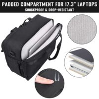Sacoche tactique pour ordinateur portable résistante à l'eau, sac de voyage messager approuvé par les compagnies aériennes avec sangles MOLLE