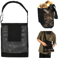 Sac de récolte de poche de recherche de nourriture de chasse de champignon de maille, sac pliable de cueillette de panier de champignon de cueillette de fruits de jardin