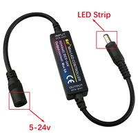 1 Ensemble Mini Télécommande RF sans fil 14 touches 2.4G DC12V Variateur LED 24V 5V 6A pour Bandes LED Monocouleur 2835 5050