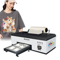 Imprimante DTF A3 1390 avec tête d'impression pour impression directe sur film, machine de transfert thermique pour t-shirts et vêtements pour petites entreprises