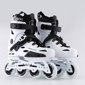 Wholesale Professional Sliding Freestyle Rockered Wheels Inline <strong>Roller</strong> Skate Shoes <strong>Flashing</strong> - Product Image 2