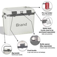 Glacière isotherme portable LIHENG 30L avec poignée, glacière commerciale pour boissons, glacière à bière pour l'extérieur, boîte à glace avec ouverture pour bouteilles