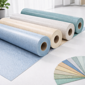 Revêtement de sol en vinyle homogène pour hôpital, rouleau de sol en PVC de 2 mm, qualité médicale commerciale EN649, groupe d'usure T, antibactérien - Product Image 2