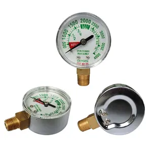 Oxygen Gas Cylinder Pressure Test Gauge Medical Pressure Gauge