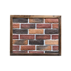 Trung Quốc Nhà cung cấp ngoài trời tường mặt tiền trang trí nhân tạo văn hóa đá xi măng khuôn đỏ handmade mỏng gạch - Product Image 2