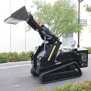 Mini-chargeuse télescopique sur chenilles compacte de 350 kg la <span class=keywords><strong>moins</strong></span> chère de l'usine avec accessoires de déneigement et de broyage de souches - Product Image 5