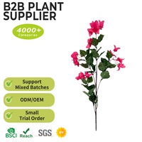 Bunga Bougainvillea Buatan Tangan Realistis dari Sutra Imitasi Putih untuk Dekorasi Acara, Rumah & Taman (Grosir)