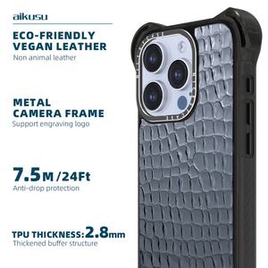 Étuis de téléphone personnalisés en cuir PU, antichoc, anti-chute, avec sangle, pour iPhone 15 14 Pro Max 13 Pro avec Huawei Mate 60 Pr - Product Image 3