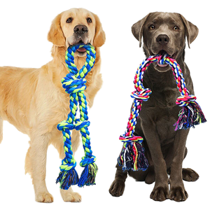 เชือกดัมเบลของเล่นสำหรับสัตว์เลี้ยงเชือกคอตตอนของเล่นสำหรับสัตว์เลี้ยงแข็งแรงทนทานแบบกำหนดเองไม่สามารถทำลายได้ - Product Image 1