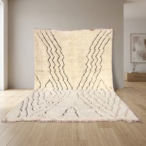 <b>Plush</b> Geometric Pattern Rectangle Area Rug Tassels Bohemian Style Hand Tufted Medium Wool High Pile Eco-friendly Customizable - Product Image 2