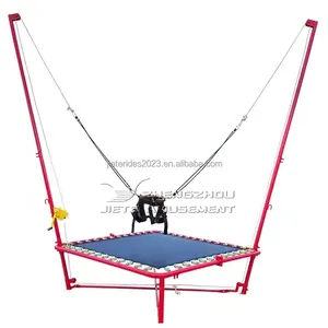 Mini commercial outdoor amusement children's parks gymnastic kids trampoline equipment jumping square bungee trampoline