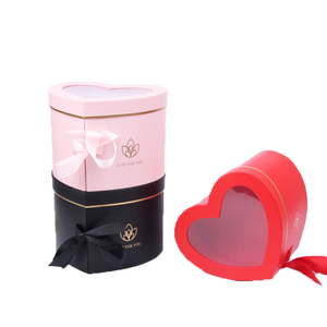 Heart Shaped Flower Box Double Layer Gift Box Gift Packaging Box