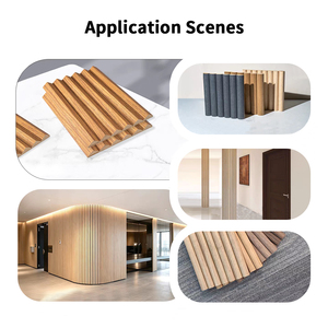 Panneaux acoustiques en feutre <span class=keywords><strong>noir</strong></span> pour animaux de compagnie, lattes en bois, panneaux acoustiques pour studio d'enregistrement, salle de cinéma, système de revêtement mural - Product Image 6