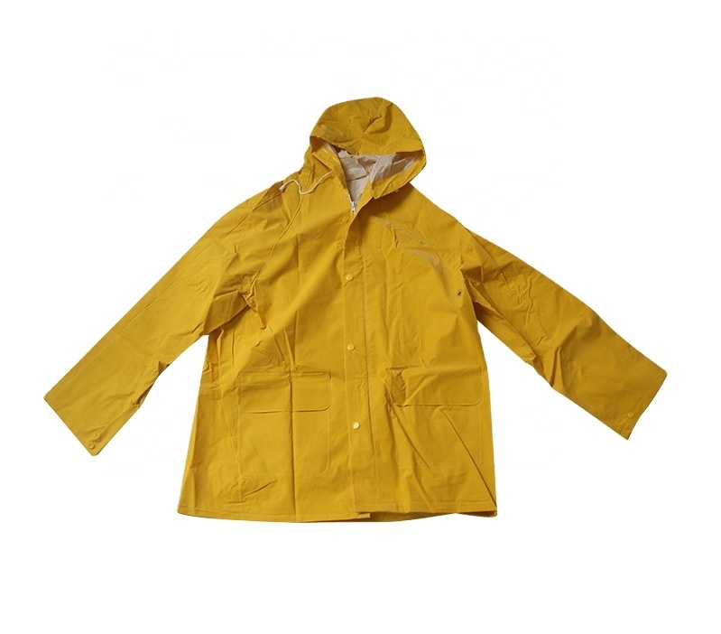 Good Quality Yellow Rain Suits with Hood - IMPA Code 190437