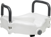 Siège de toilette rembourré amovible surélevé