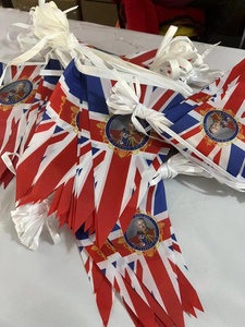 Aozhan Custom Logo Printed Bunting Outdoor <strong>String</strong> Cheap Bunting <strong>Triangle</strong> Pennant Sports <strong>Flag</strong> - Product Image 4