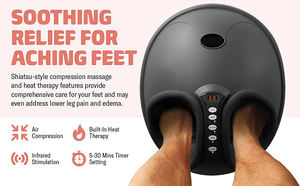 Массаж ног шиацу для снятия боли в глубоких тканях и пятках с компрессией воздуха для подошвенного фасциита и нейропатии - Product Image 4