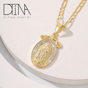 Ciondolo <span class=keywords><strong>Madonna</strong></span> Unico con Incastonatura di Zirconi - Product Image 4